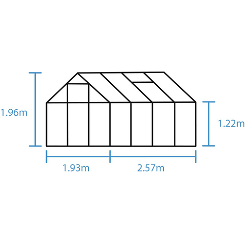 HALLS Gewächshaus »Popular«, BxHxL: 1...