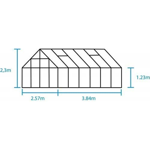 HALLS Gewächshaus »Universal«, BxHxL:...