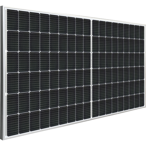 SCHWAIGER Balkonkraftwerk 600 W Mini-Solaranlagen Set, WiFi, BxL: 106 x 167 cm – silberfarben | schwarz