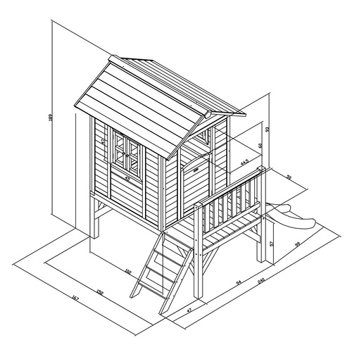 AXI Spielhaus mit Rutsche »Lodge XL«, ...