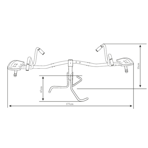 AXI Drehwippe, BxHxT: 67 x 55 x 177 cm -...