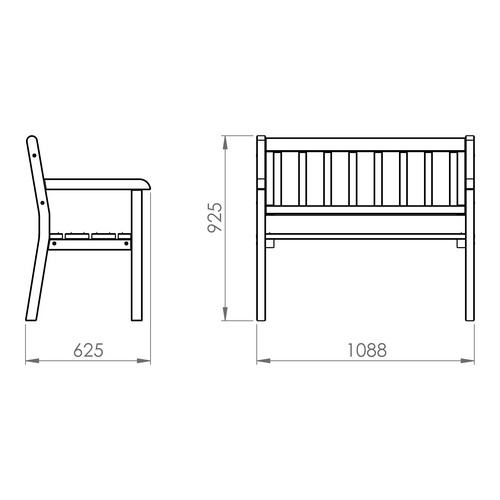 AXI Gartenbank »Charlotte«, 3 Sitzplä...