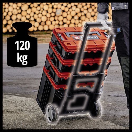Thumbnail - EINHELL Systemkoffer »Einhell Accessory«, BxH: 40 x 67,5 cm, rot/schwarz - rot | schwarz