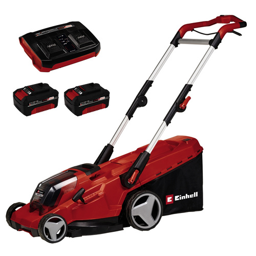 Image of EINHELL Akku-Rasenmäher »Power X-Change«, RASARRO 36/40 (2x4.0Ah), Flächenempfehlung: 500 m² - rot