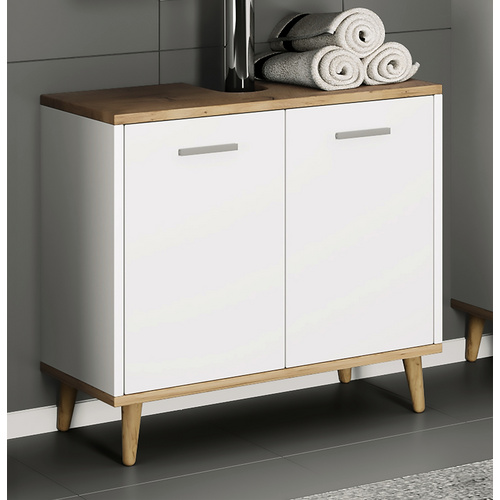 Thumbnail - VCM Waschtischunterschrank, BxHxT: 59,9 x 56 x 28 cm - beige