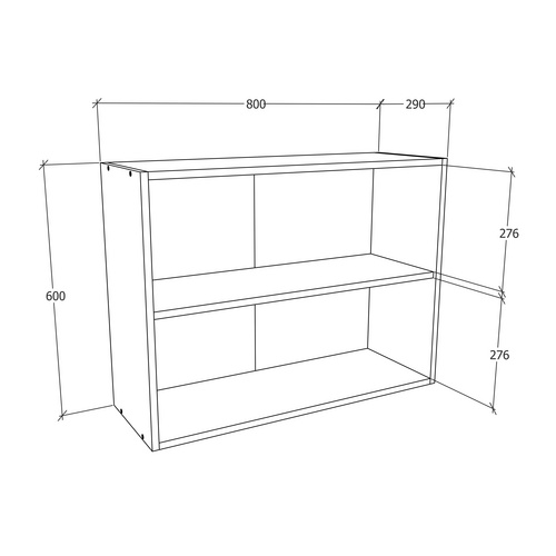 Thumbnail - VCM Hängeschrank »Esilo«, BxHxL: 80 x 60 x 31 cm - weiss