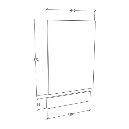 VCM Frontblende, BxL: 45 x 67 cm - beige...