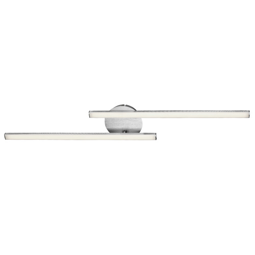 Briloner LED Deckenleuchte Go aluminiumfarbig, 2-flammig