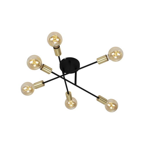 Briloner Leuchten Deckenleuchte 3868-065, Deckenlampe schwenkbar ohne Leuchtmittel (6 x E27)