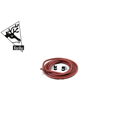 KARIBU Saunakabel-Set, rot, Silikon, L: ...