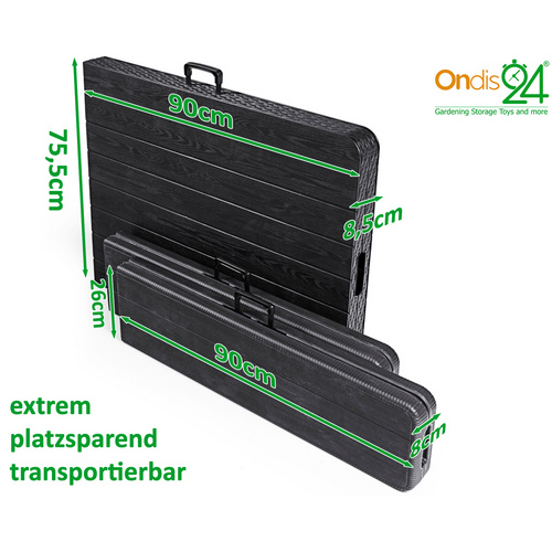 Thumbnail - Ondis24 Bierzeltgarnitur, für 4-6 Personen, Kunststoff - grau