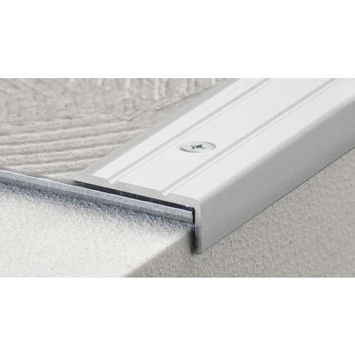 Thumbnail - CARL PRINZ Winkelprofil, BxH: 24.5 x 10 mm, versenkt gelocht - silberfarben