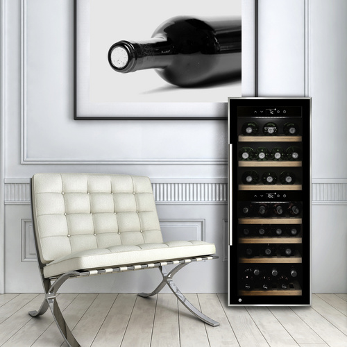 CASO Design Weinkühler »WineComfort 38 black«, BxHxL: 63 x 103,5 x 40 cm - schwarz