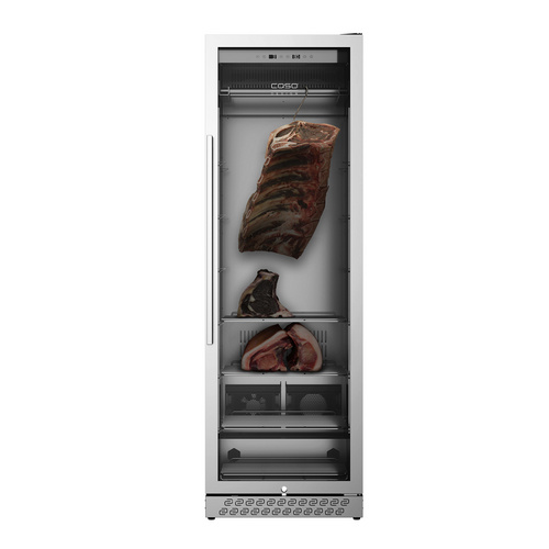 CASO Design Reifeschrank »DryAged Master 380 Pro«, BxHxL: 74 x 186 x 59,5 cm, 380 l - silberfarben