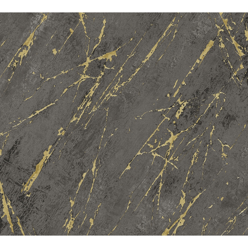 Thumbnail - A.S. Création Vliestapete, BxL: 53 x 1005 cm, schwarz/goldfarben - schwarz | goldfarben