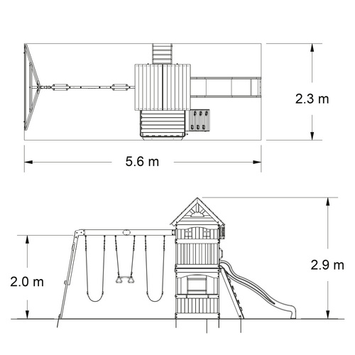 Backyard Discovery Stelzenhaus, (BxHxT):...