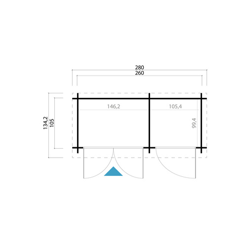 LASITA MAJA Gartenhaus »Bari« (RABATT 22%) - 2.73 qm