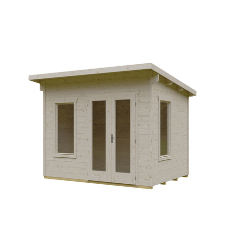 SKANHOLZ Ferienhaus »Solna«, Holz, BxT: 330 x 265 cm (Außenmaße inkl. Dachüberstand) - braun |  Fichte  |  6,45 m²