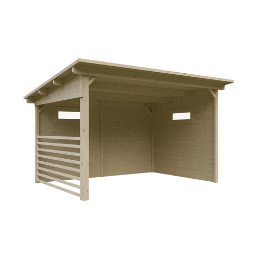 SKANHOLZ Pavillon »Vimmerby«, BxHxT: 410 cm x 244 cm x 310 cm, Nordisches Fichtenholz - beige