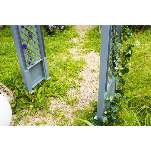 KHW Rosenbogen, Kunststoff_pp - grau Rab... KHW Rosenbogen, Kunststoff_pp - grau Rab...