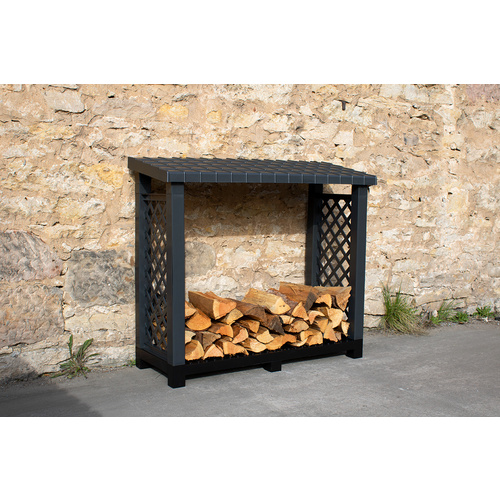 KHW Kaminholzregal, BxHxT: 114 x 102 x 47 cm, anthrazit - grau (Rabatt: 26 %)