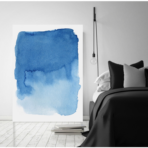 Queence Leinwandbild, BxH: 40 x 60 cm - blau