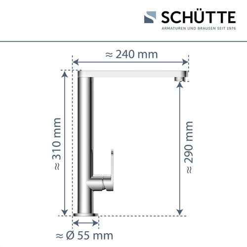 SCHÜTTE Spülenarmatur »Chicago«, Mes...