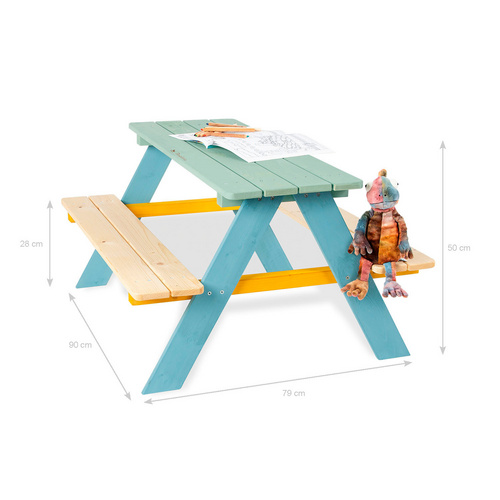 Thumbnail - Pinolino Kindersitzgarnitur »Nicki«, HxBxL: 50 x 79 x 90 cm, Nadelholz - bunt