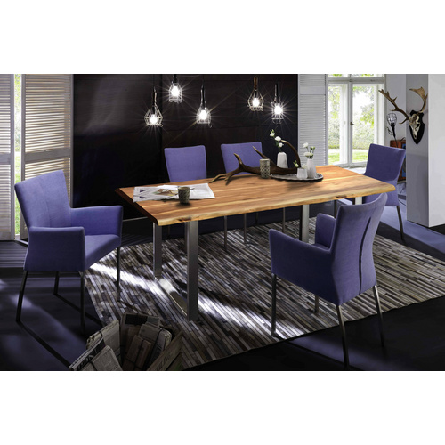 Thumbnail - SIT Tisch »TABLES & CO«, HxT: 76 x 85 cm, Holz - braun | silberfarben