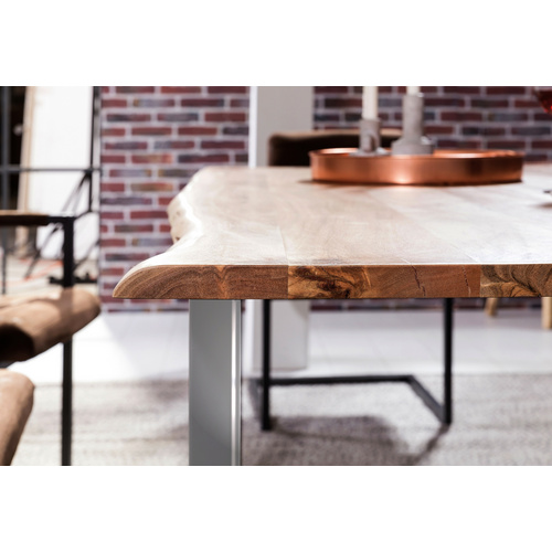 Thumbnail - SIT Tisch »TABLES & CO«, HxT: 78 x 100 cm, Holz - braun | silberfarben
