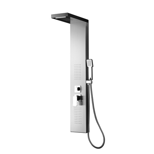 Marwell Duschpaneel »Eno«, Höhe: 150 cm, Aluminium – braun