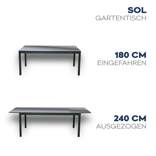 HOME DELUXE Gartentisch »Sol«, BxHxT: ...