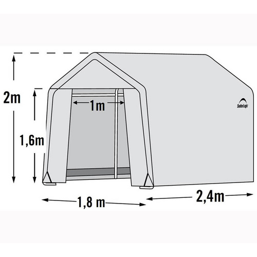 SHELTERLOGIC Folien-Gewächshaus, B x H ...