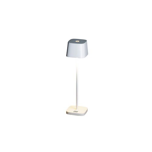 Konstsmide Capri-Mini USB-Tischleuchte weiß, 2700/3000K, dimmbar, eckig - Bild 6