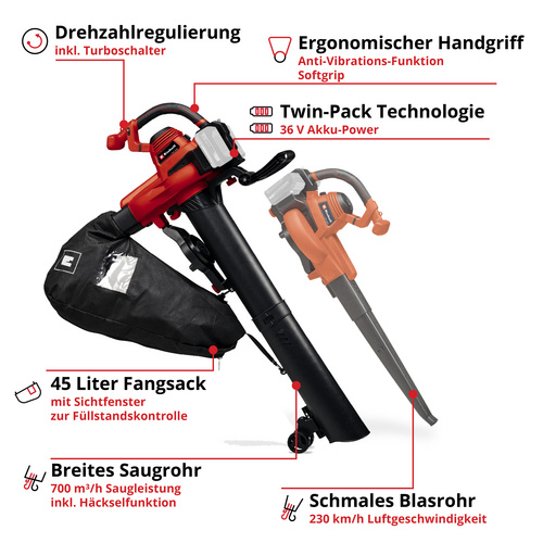 EINHELL Akku-Laubsauger »Power X-Change...