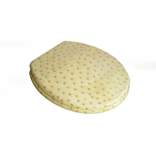 Image of ADOB WC-Sitz, BxT: 37 x 45,5 cm, Leder Beige