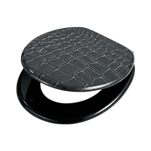 Image of ADOB WC-Sitz, BxT: 37 x 45 cm, Schuppen - schwarz