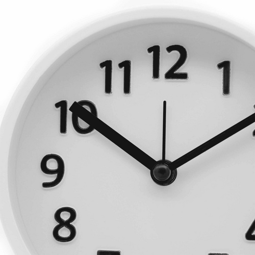 Thumbnail - K&L Wall Art Tischuhr-Wecker, HxT: 11 x 4 cm, weiß, ohne ink. Batterie - weiss