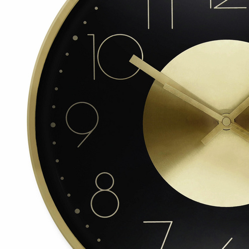 Thumbnail - K&L Wall Art Wanduhr, HxT: 30 x 4 cm, goldfarben, ohne ink. Batterie