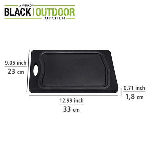 WENKO Schneidebrett »Black Outdoor Kitc...