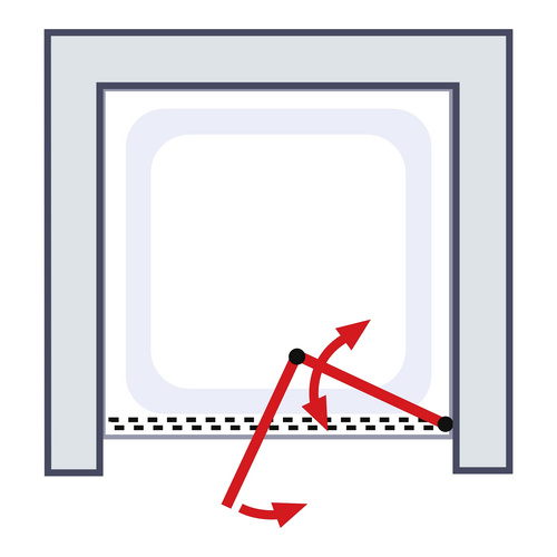 Thumbnail - SCHULTE Duschtür »Garant 2.0«, BxH: 90 x 200 cm, Türart: Drehfalttür - silberfarben