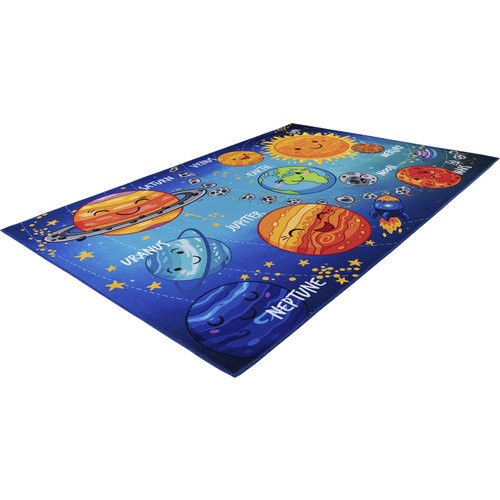 Thumbnail - obsession Home Fashion Kinder-Teppich »Torino Kids«, Polyester, blau/orange - bunt