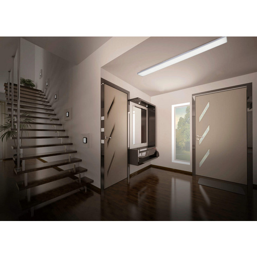 Thumbnail - NÄVE LED-Deckenleuchte »Carente«, BxHxL: 10 x 105 x 119,5 cm, Metall/Kunststoff - weiss