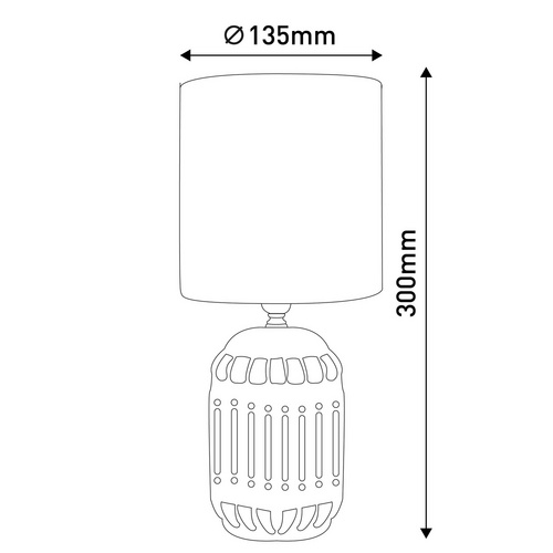 Thumbnail - NÄVE Tischleuchte »Erida«, BxL: 135 x 135 mm, ohne Leuchtmittel - gelb