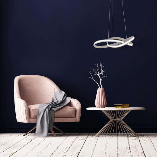 Thumbnail - NÄVE LED-Pendelleuchte »Odrive«, ∅xH: 56 x 180 cm, Metall/Kunststoff - weiss