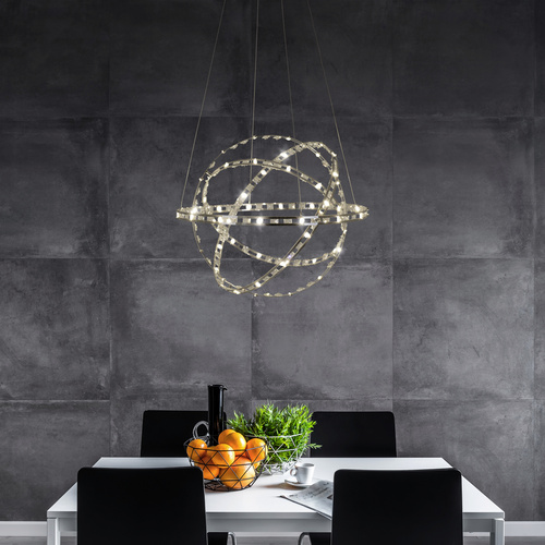 Thumbnail - NÄVE LED-Pendelleuchte »Cosmos«, ∅xH: 60 x 11 cm, Metall/Kunststoff - silberfarben