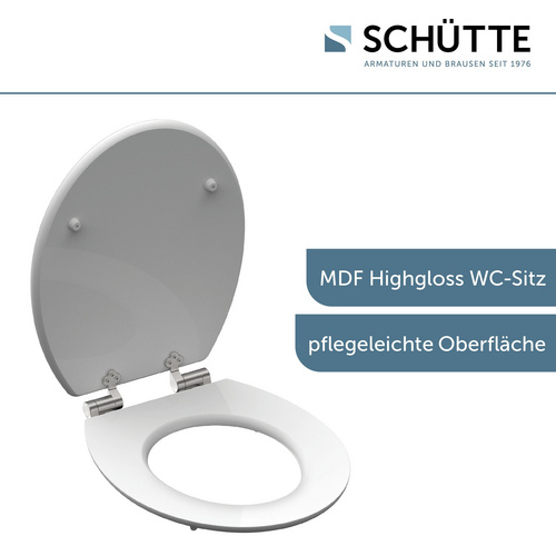 SCHÜTTE WC-Sitz »WATER DROP «, MDF, oval - blau