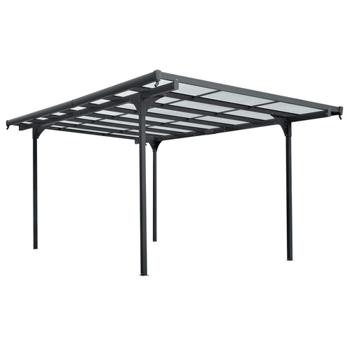 Carport anthrazit 299 x 496 x 226 cm