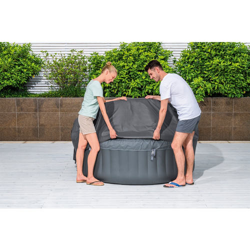 Thumbnail - BESTWAY Whirlpoolabdeckung »LAY-Z-SPA® Xtras EnergySense™«, ØxH: 180 x 66 cm, rund - grau