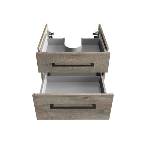 Thumbnail - FACKELMANN Waschtischunterschrank »Oxford«, Nature-Oak, 2 Schubladen, BxHxT: 60 x 50,9 x 48,8 cm - braun